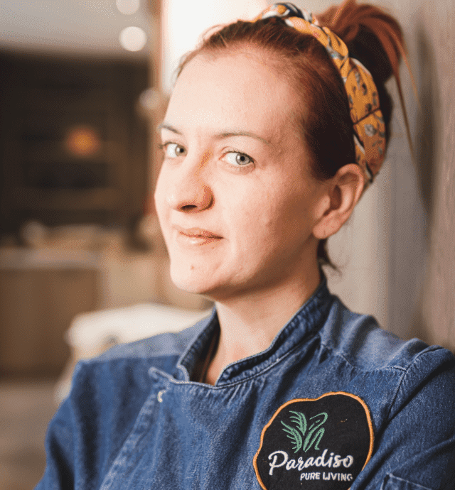 Federica Scolta the chef of the vegetarian restaurant Paradiso
