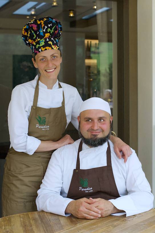 Federica Scolta the chef of the vegetarian restaurant Paradiso